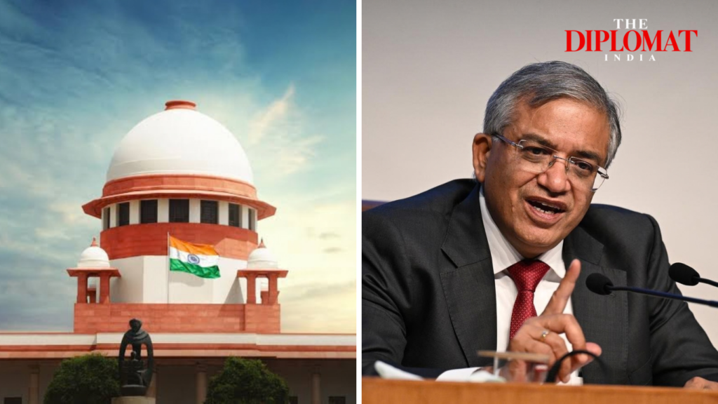 Gyanesh Kumar at a press conference as Supreme Court agrees to hear suspension plea next week
