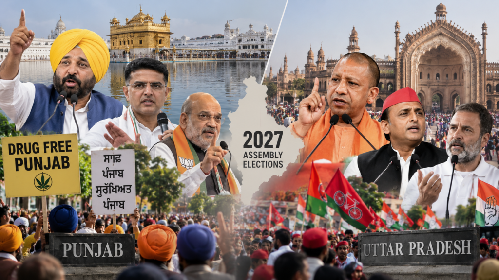 Punjab and Uttar Pradesh political activity ahead of 2027 Assembly elections